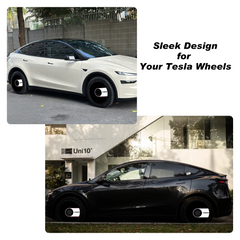 19/ 20 Inch Wheel Covers for Tesla Model Y Juniper Crossflow Wheels 2025, Centers Lock Installation Rim Protector, Full Coverage Hubcaps Exterior Accessories (0313, 4 PCS)