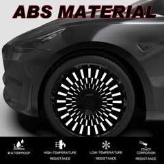 Wheel Covers for BYD HAN, Full Coverage Hubcaps Replacement, Centers Lock Installation Rim Cover Protector (Aurora, Set of 4)