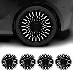 Wheel Covers for BYD HAN, Full Coverage Hubcaps Replacement, Centers Lock Installation Rim Cover Protector (Aurora, Set of 4)
