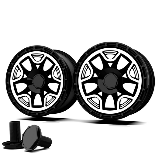 Custom Wheel Covers, Replaceable Rim Protector, Durable Scratch, Center Lock Installation
