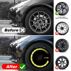 Wheel Cover for Tesla Model 3 18-Inch, Snap-On Full Coverage Rim Protector, Less Wind Drag, Tesla Model 3 Accessories, Fit 2017-2023,0222