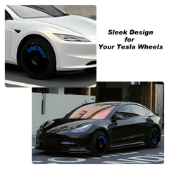 (4-Pack) Wheel Covers for Tesla Model Y Wheel Hubs, Full Coverage Rim Protector, Centers Lock Installation Hubcaps for Scratch Resistance, Fits 2021-2024( 0261, 19/20 inch)