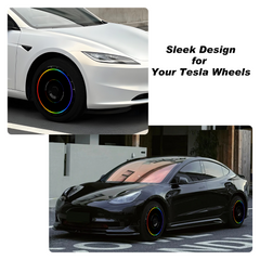 (4-Pack) Wheel Covers for Tesla Model Y Wheel Hubs, Full Coverage Rim Protector, Centers Lock Installation Hubcaps for Scratch Resistance, Fits 2021-2024( 0327, 19/20 inch)