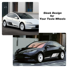 19/ 20 Inch Wheel Covers for Tesla Model Y Juniper Crossflow Wheels 2025, Centers Lock Installation Rim Protector, Full Coverage Hubcaps Exterior Accessories (0012, 4 PCS)