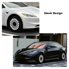 Wheel Covers (4-Pack) - Universal Fit for Most Rims, Replaceable Rim Protector, Durable Scratch, Center Lock Installation(0318)