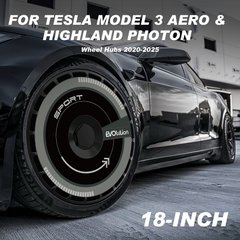 Wheel Cover for Tesla Model 3 Aero & Highland Photon Wheel Hubs, Full Coverage Hubcaps, Center Lock Installed Rim Protectors Exterior Accessories Fit for 2020-2025 ( 0279, 4 PCS)