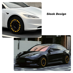 Wheel Covers (4-Pack) - Universal Fit for Most Rims, Replaceable Rim Protector, Durable Scratch, Center Lock Installation(0137)