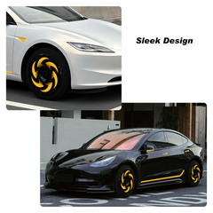 19/ 20 Inch Wheel Covers for Tesla Model Y Juniper Crossflow Wheels 2025, Centers Lock Installation Rim Protector, Full Coverage Hubcaps Exterior Accessories (0149, 4 PCS)