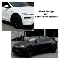 19/ 20 Inch Wheel Covers for Tesla Model Y Juniper Crossflow Wheels 2025, Centers Lock Installation Rim Protector, Full Coverage Hubcaps Exterior Accessories (0195, 4 PCS)