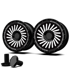 Wheel Cover for Audi Wheel Hubs, Full Coverage Hubcaps, Center Lock Installed Rim Protectors Exterior Accessories (One Goal, 4 PCS)