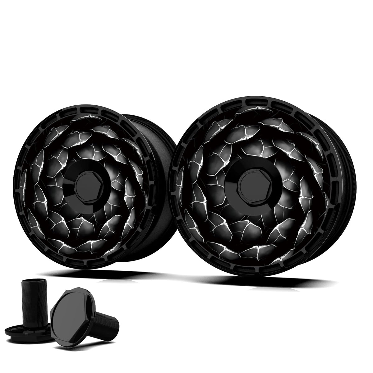 18 Inch Wheel Cover for Tesla Model 3 Aero/Highland Photon Wheel Hubs, Full Coverage Hubcaps, Center Lock Installation Rim Protectors Exterior Accessories Fit for 2020-2025 (Black Rose, 4 PCS)