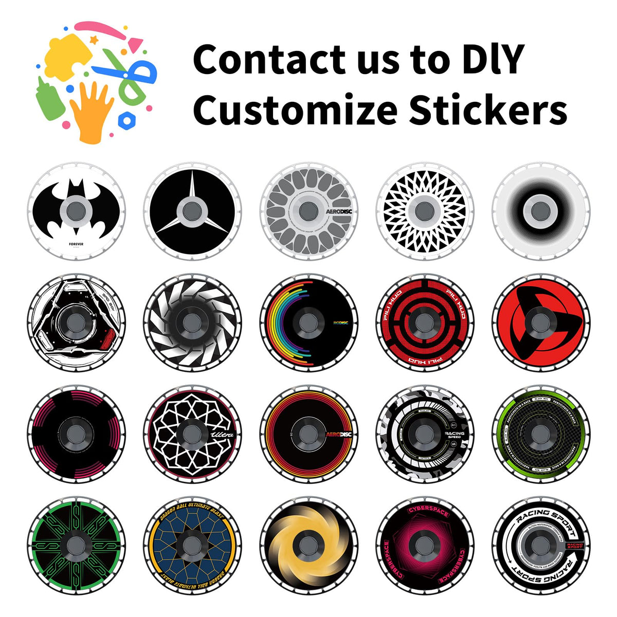 Custom Wheel Covers ,Replaceable RimProtector, Durable Scratch, Center LockInstallation, No Limits on style.(Personalized)