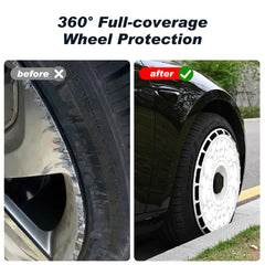 Custom Wheel Covers, Replaceable Rim Protector, Durable Scratch, Center Lock Installation  (Trail Tracker, 4 PCS)