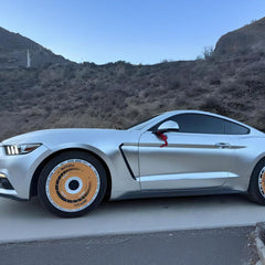 Custom Wheel Covers for 18-22 Inch Wheels, Universal Fit for Tesla, BMW, Toyota, SUVs, EVs, All-Weather ABS Polymer, UV-Resistant, Aerodynamic Design, Easy Center-Lock Installation