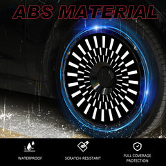 Custom Wheel Covers, Replaceable Rim Protector, Durable Scratch, Center Lock Installation  (Aurora, 4 PCS)