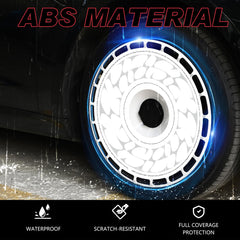 Custom Wheel Covers, Replaceable Rim Protector, Durable Scratch, Center Lock Installation  (Trail Tracker, 4 PCS)