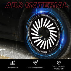Wheel Cover for Audi Wheel Hubs, Full Coverage Hubcaps, Center Lock Installed Rim Protectors Exterior Accessories (One Goal, 4 PCS)