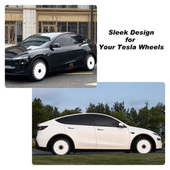 18 Inch Wheel Cover for Tesla Model 3 Aero & Highland Photon Wheel Hubs, Full Coverage Hubcaps, Center Lock Installed Rim Protectors Exterior Accessories Fit for 2020-2025 (Trail Tracker, 4 PCS)