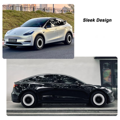Custom Wheel Covers, Replaceable Rim Protector, Durable Scratch, Center Lock Installation (Pupil White, 4 PCS)