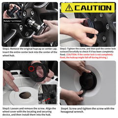 Custom Wheel Covers, Replaceable Rim Protector, Durable Scratch, Center Lock Installation(Lightning, 4 PCS)